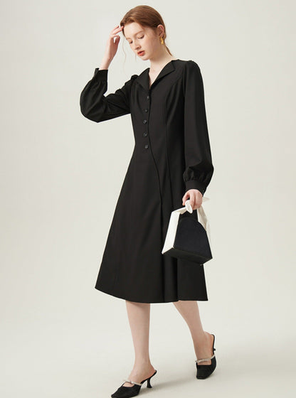 Bishop Sleeve Coat Dress