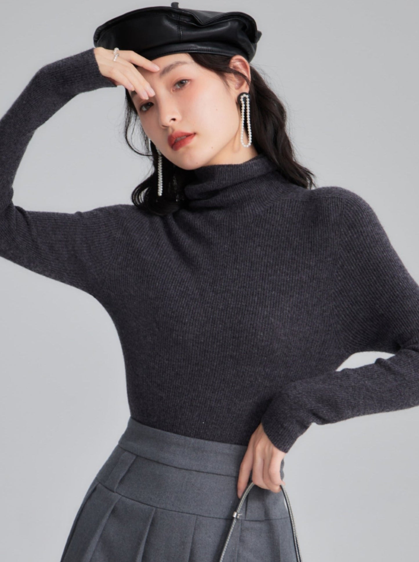 Classic French-inspired Turtleneck Sweater