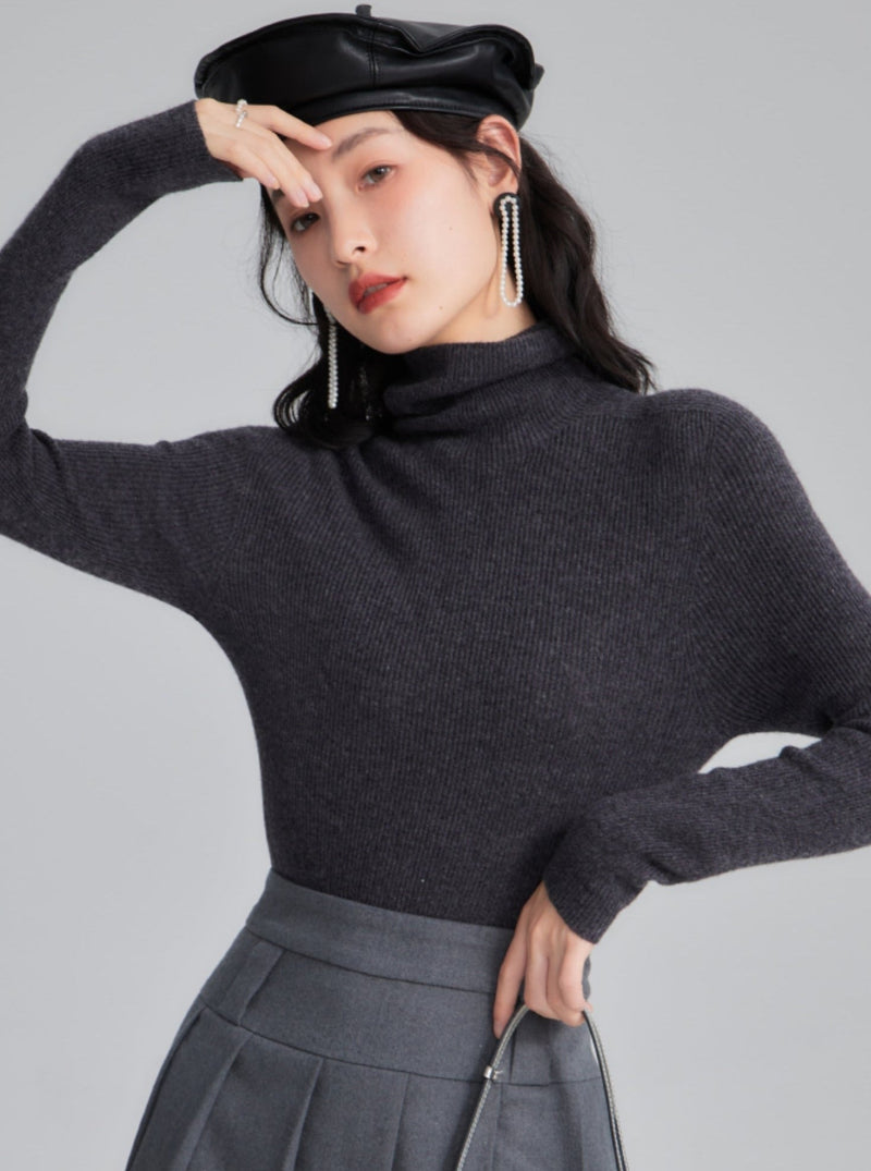 Classic French-inspired Turtleneck Sweater