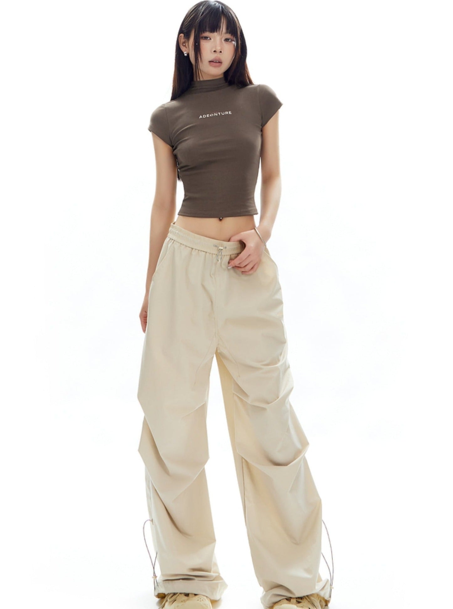 Mountaineering Loose Wide-leg Cargo Pants