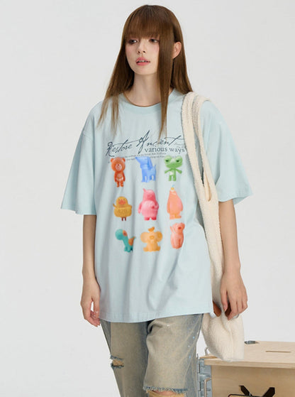 Gummies Print Summer T-shirt