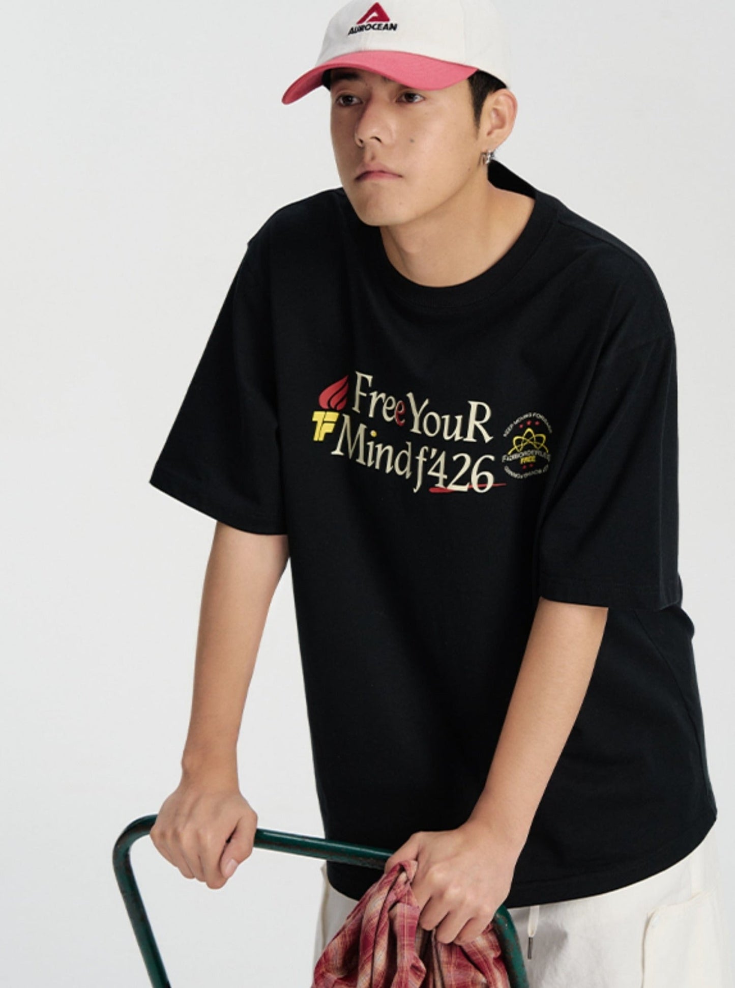 Slogan Print T-shirt in Relaxed Fit