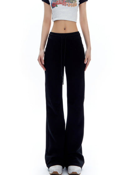 Wide-leg Drawstring Sweatpants