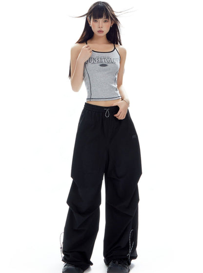 Mountaineering Loose Wide-leg Cargo Pants