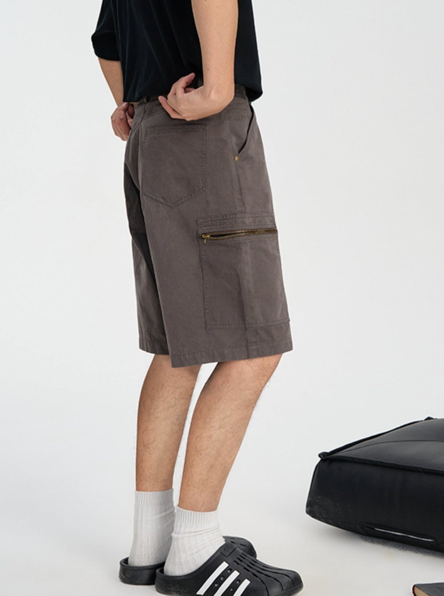 Washed Hip Hop Cargo Shorts