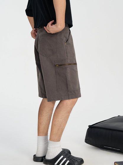 Washed Hip Hop Cargo Shorts