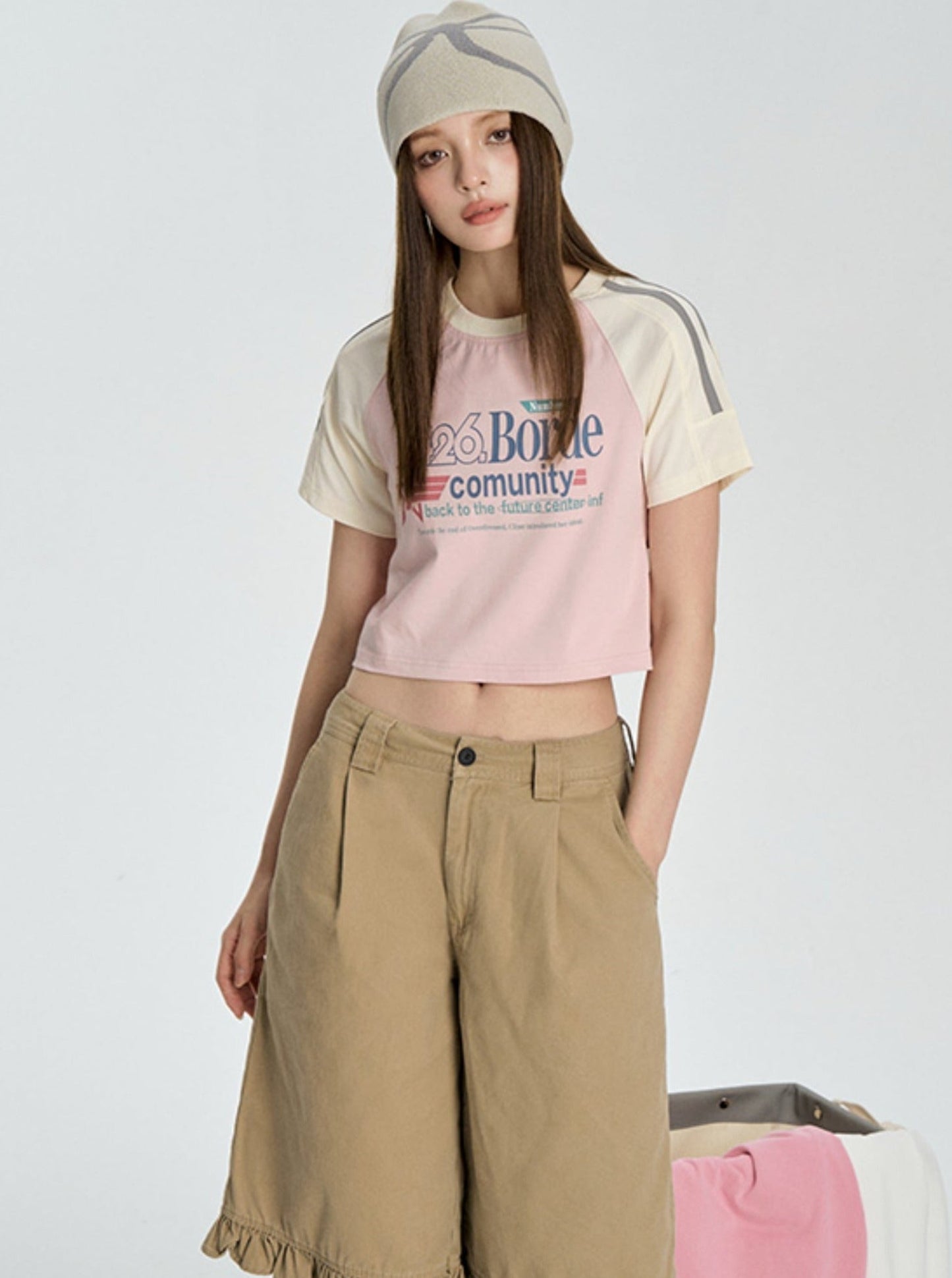 Contrasting Star Letter T-shirt