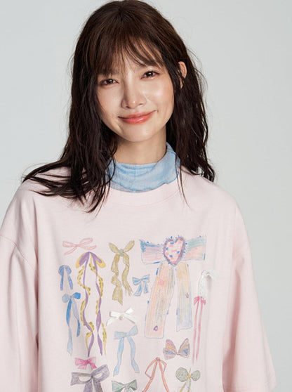 Short Sleeve T-shirt With Graffiti Design