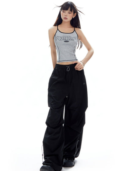 Mountaineering Loose Wide-leg Cargo Pants