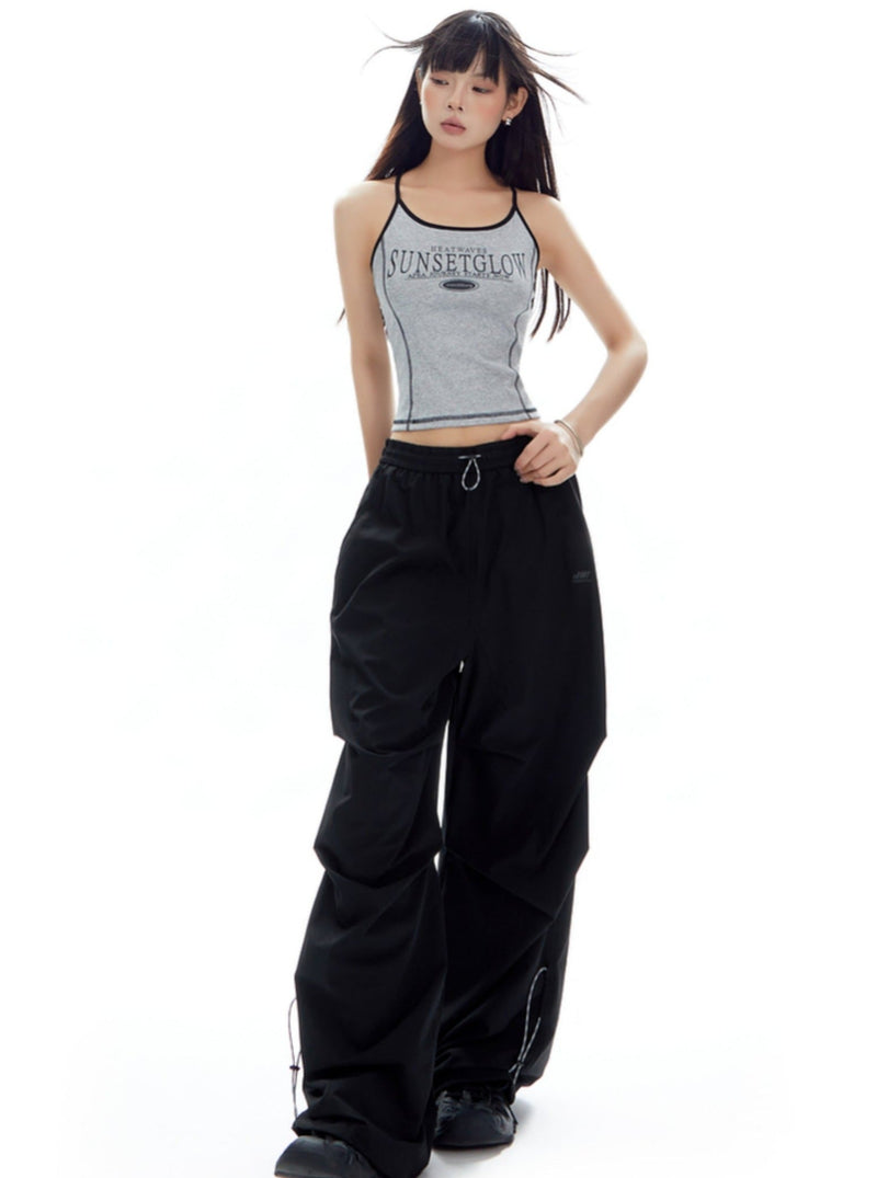 Mountaineering Loose Wide-leg Cargo Pants
