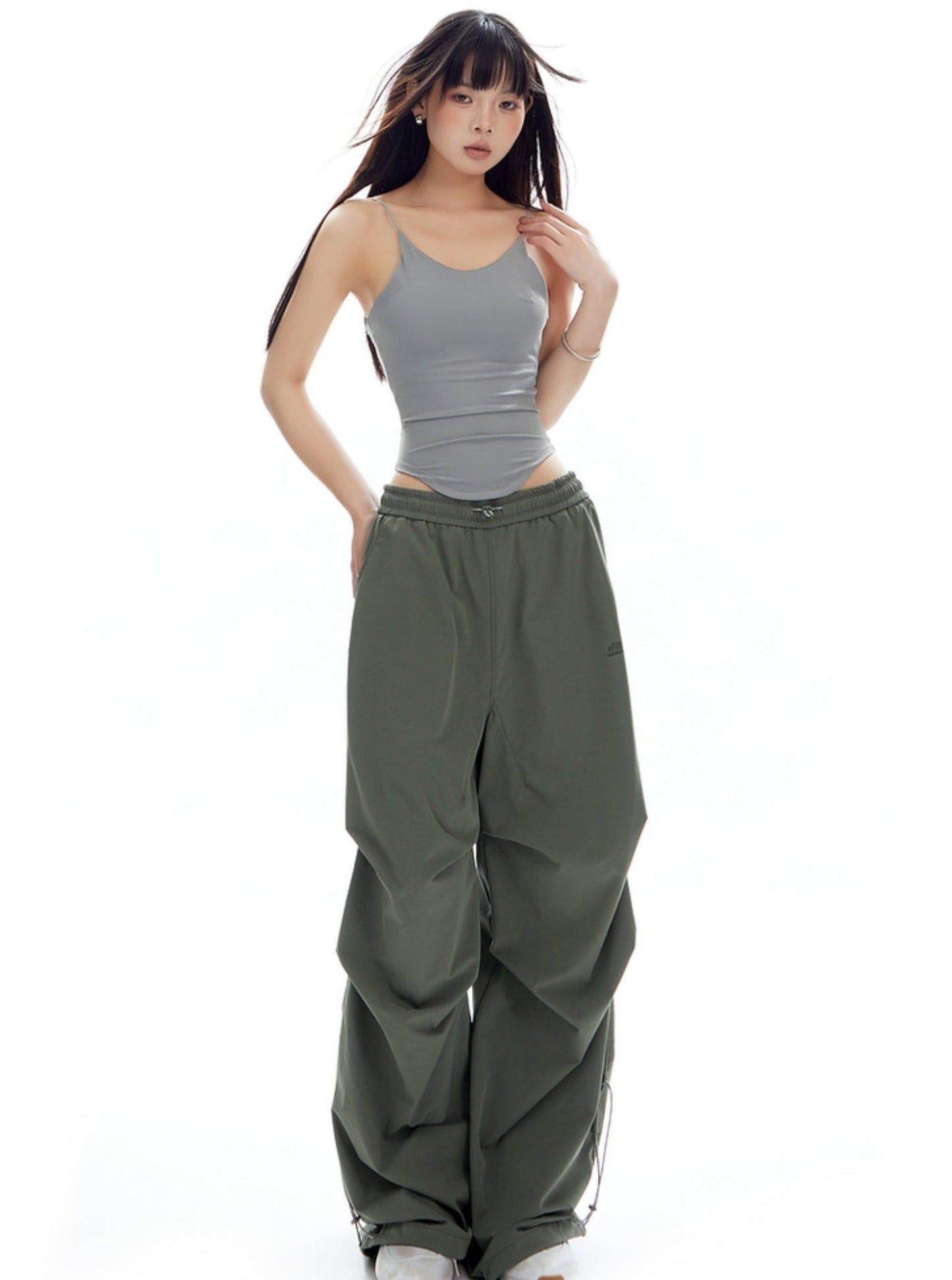 Mountaineering Loose Wide-leg Cargo Pants
