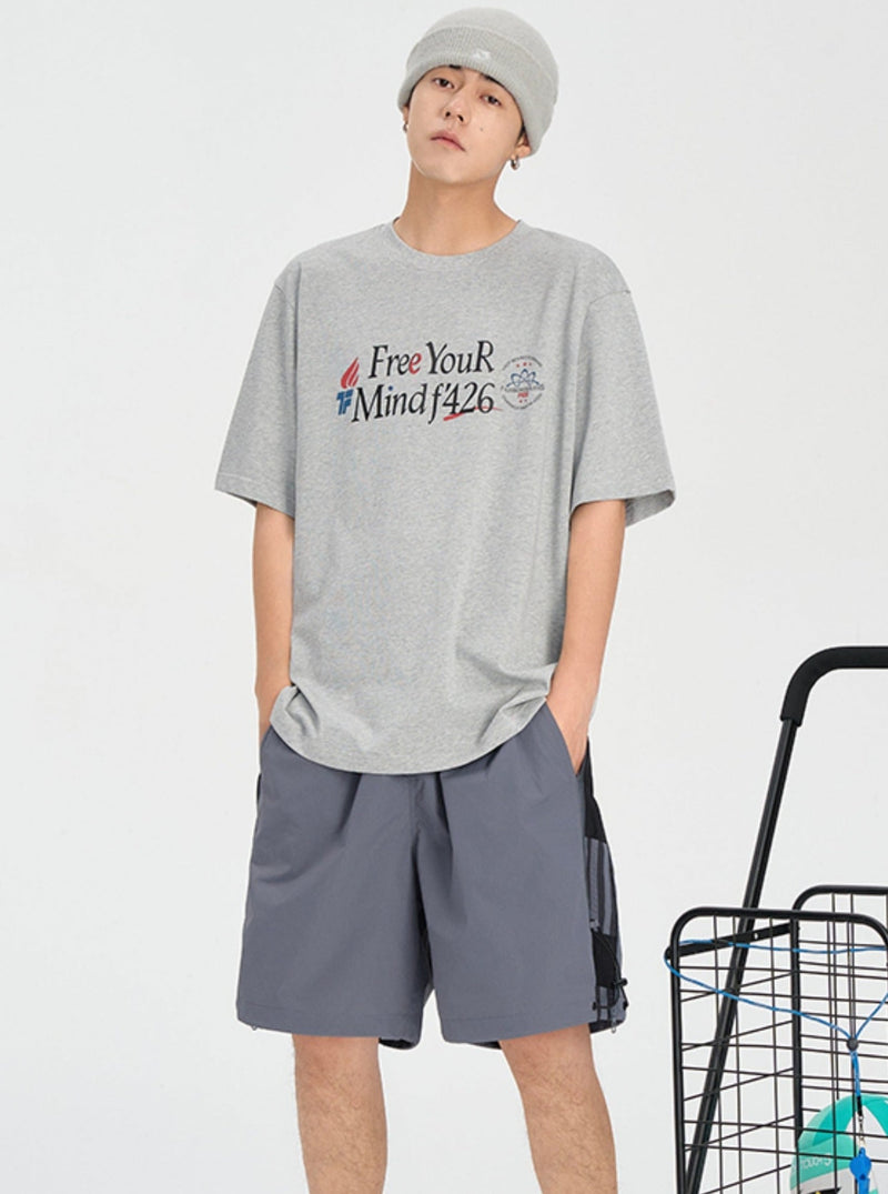 Slogan Print T-shirt in Relaxed Fit