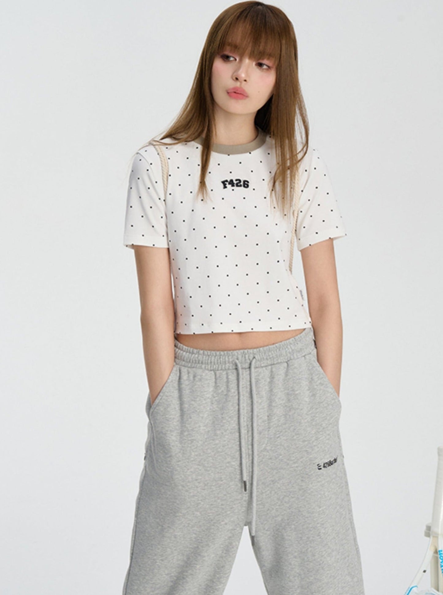Polka Dot T-shirt in Summer Street Style