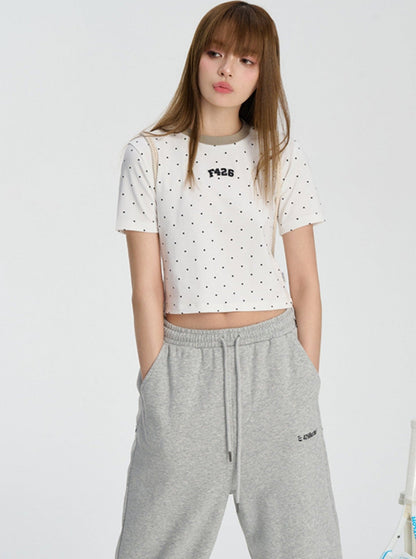 Polka Dot T-shirt in Summer Street Style
