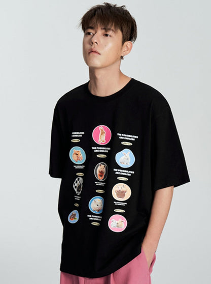 Retro Animal Print T-shirt