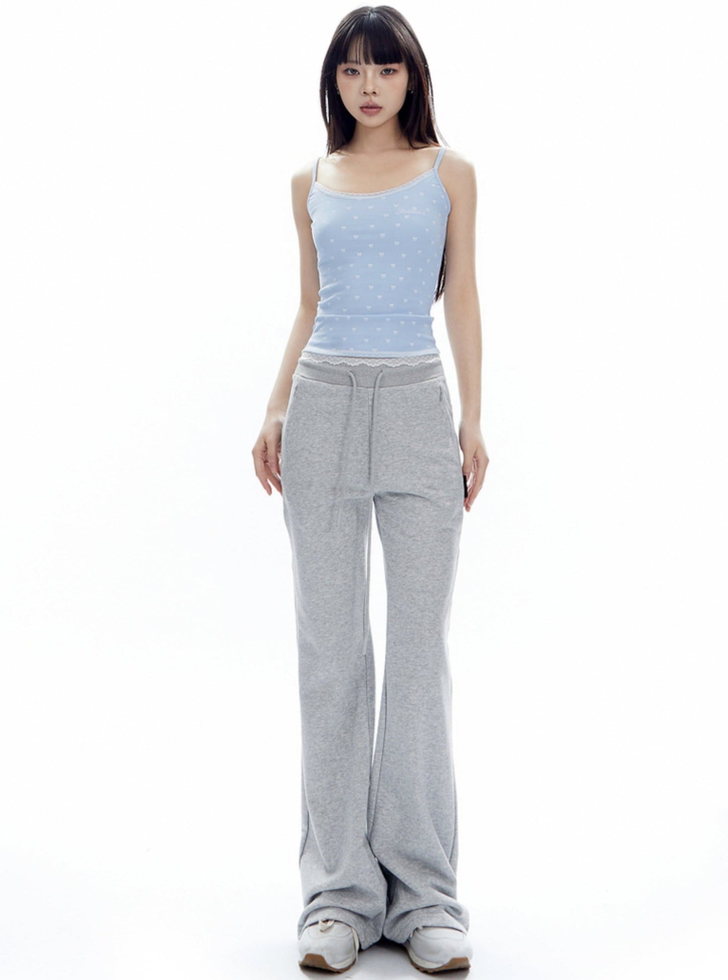Wide-leg Drawstring Sweatpants