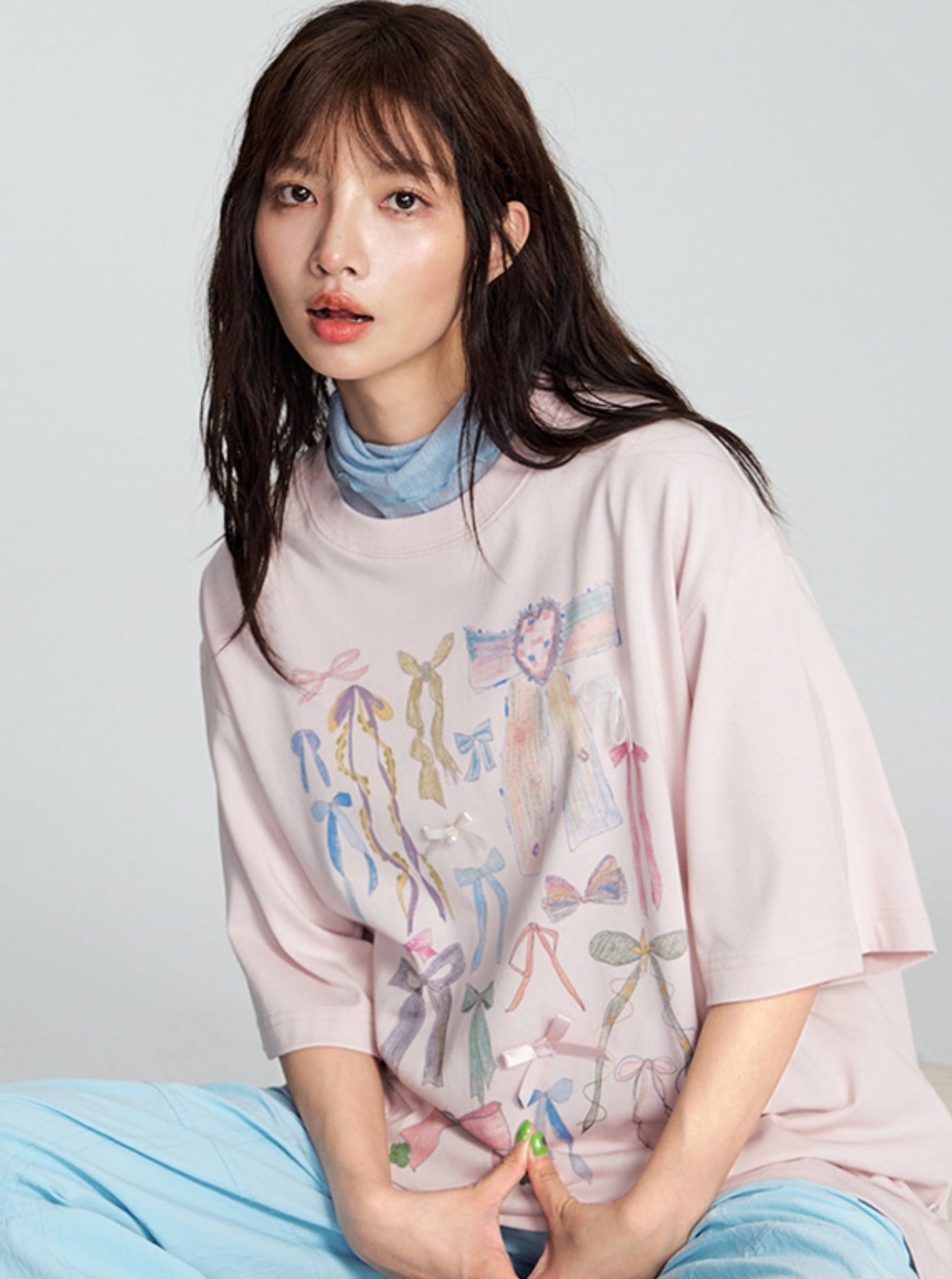 Short Sleeve T-shirt With Graffiti Design