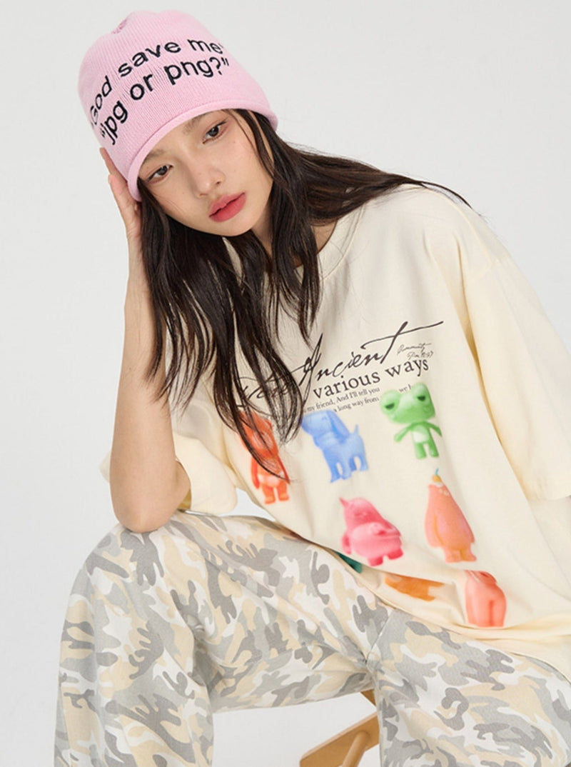 Gummies Print Summer T-shirt