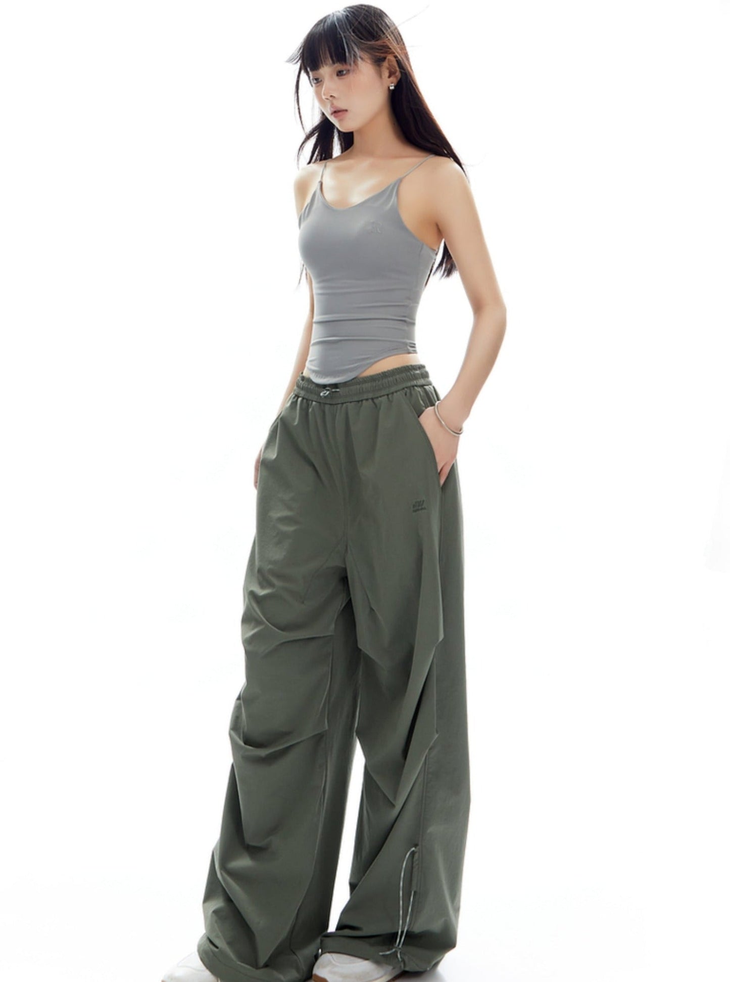 Mountaineering Loose Wide-leg Cargo Pants
