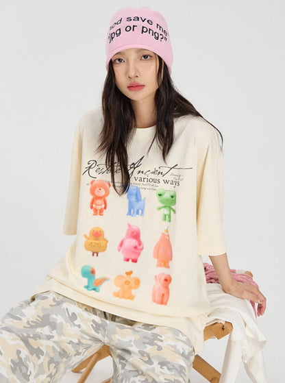 Gummies Print Summer T-shirt