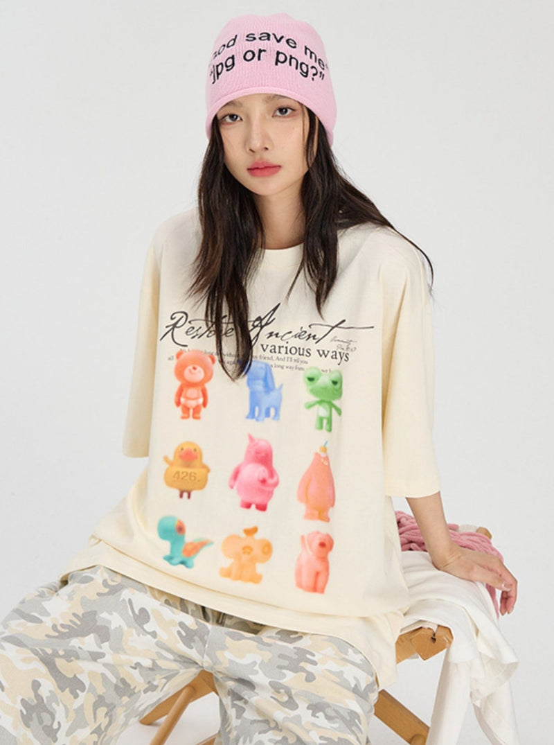 Gummies Print Summer T-shirt