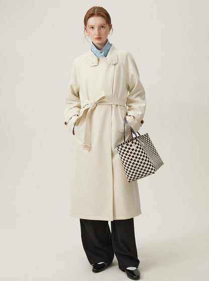 Classic Cream Trench Coat