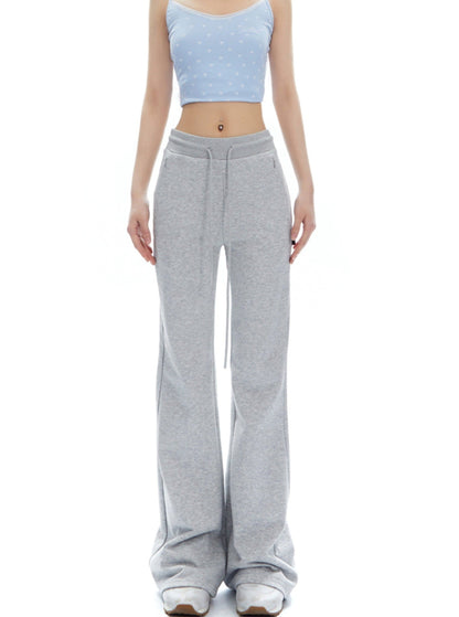 Wide-leg Drawstring Sweatpants