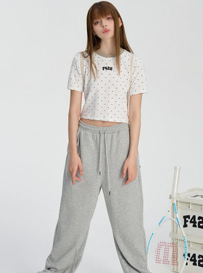 Polka Dot T-shirt in Summer Street Style