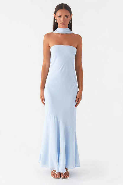 Tie Fishtail Vacation Maxi Dress