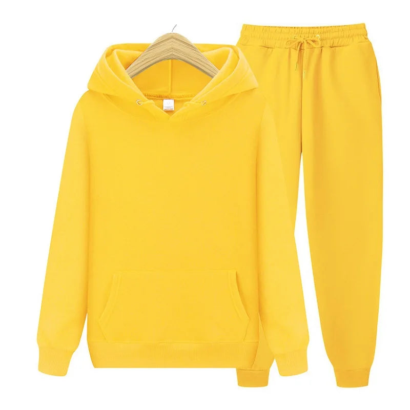 New ’s Wear Suit Sportswear Suit Color Pullover + Pants Suit Autumn and Winter Suit
