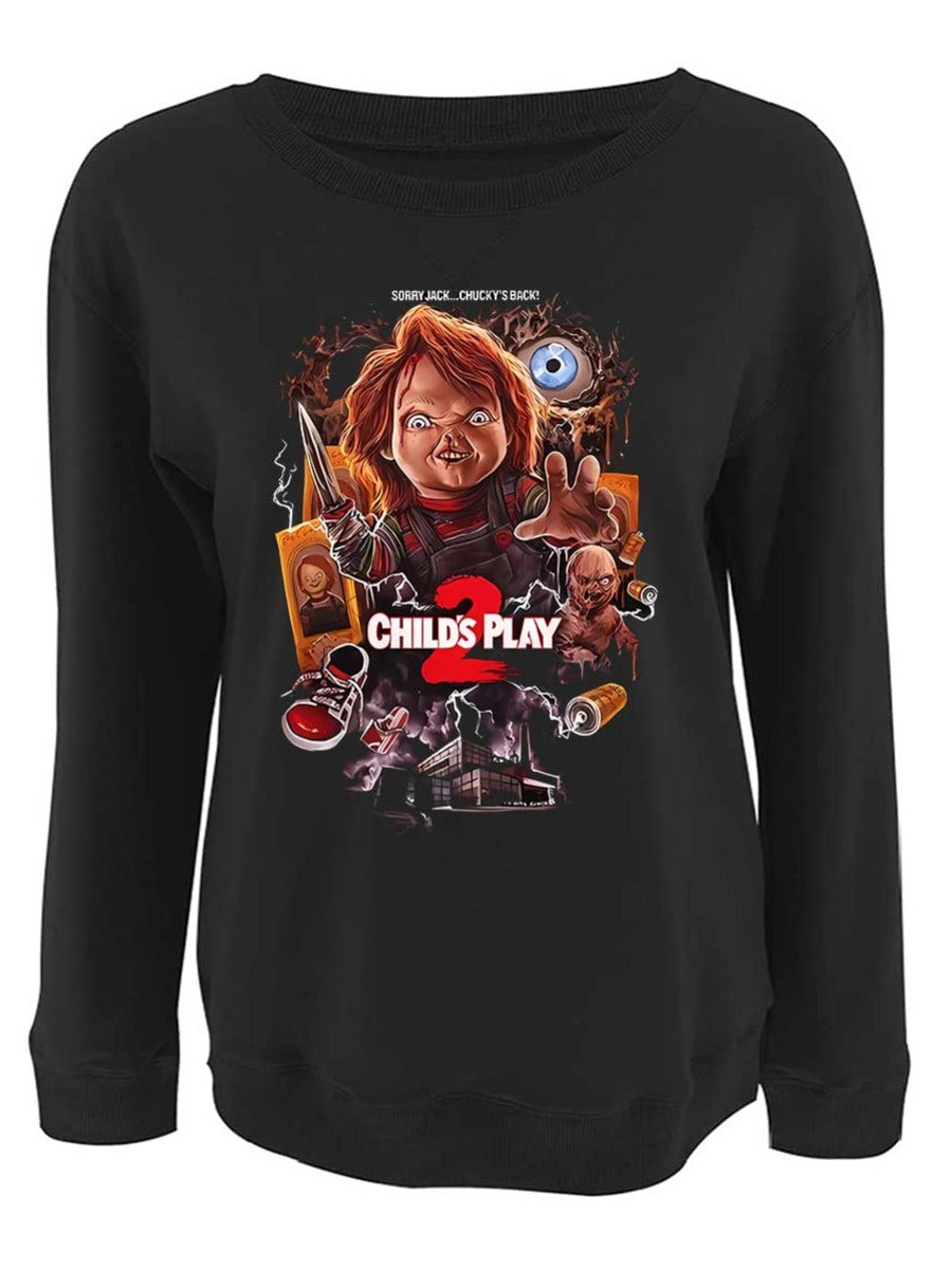 Dropped Shoulder Figure Letter Print Sweatshirt Bo3056
