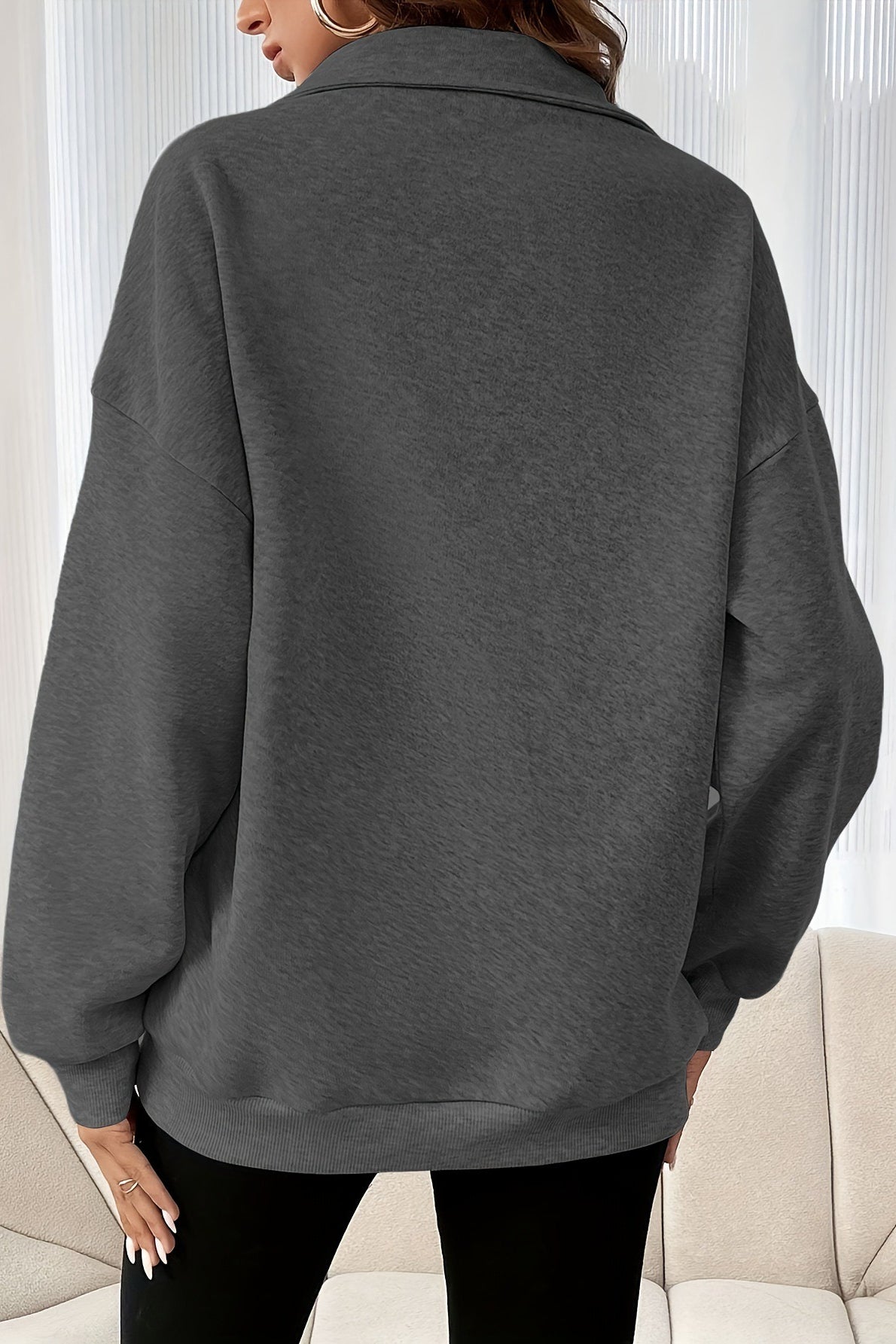 Half Zip Pullover Sweatshirt