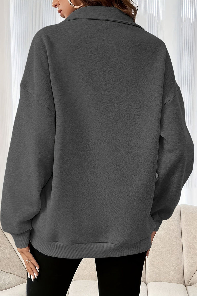 Half Zip Pullover Sweatshirt