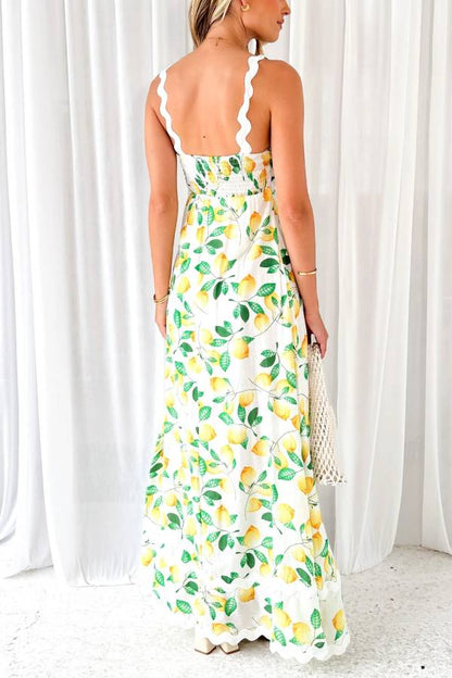 Lemon Vaina Maxi Dress