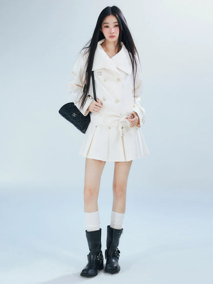 Double-breasted Belted Trench Coat