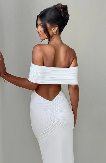 Olympia | Backless Maxi Dress