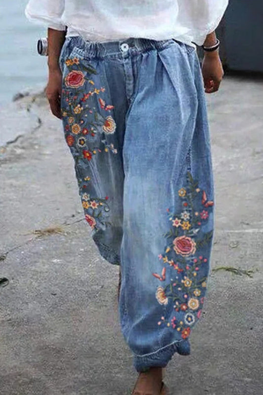 Printed Oversized Harem Pants