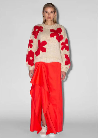 Bold Bloom - Knit Sweater