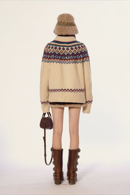 Fair Isle Knit Sweater
