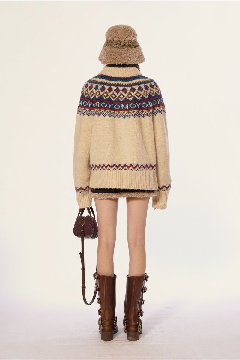Fair Isle Knit Sweater