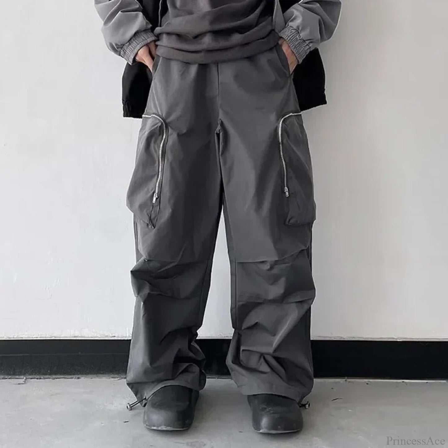 Black Baggy Cargo Pants