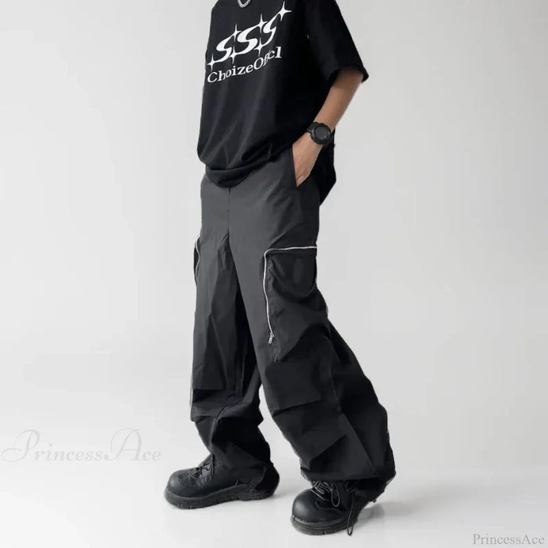 Black Baggy Cargo Pants