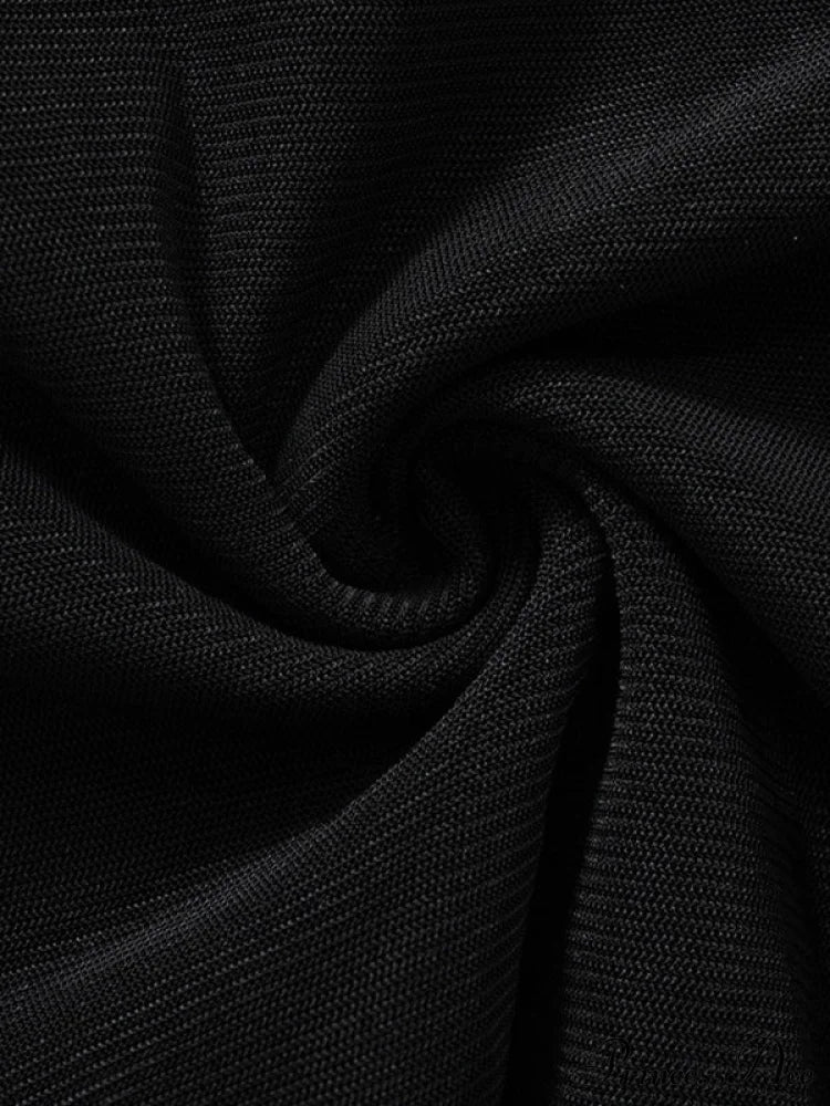 Black Off Shoulder Long Sleeve Mini Dress