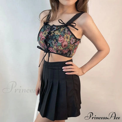Blouse High Flowered Street Halter Top Design Designer for - Party Corset - Clubwear