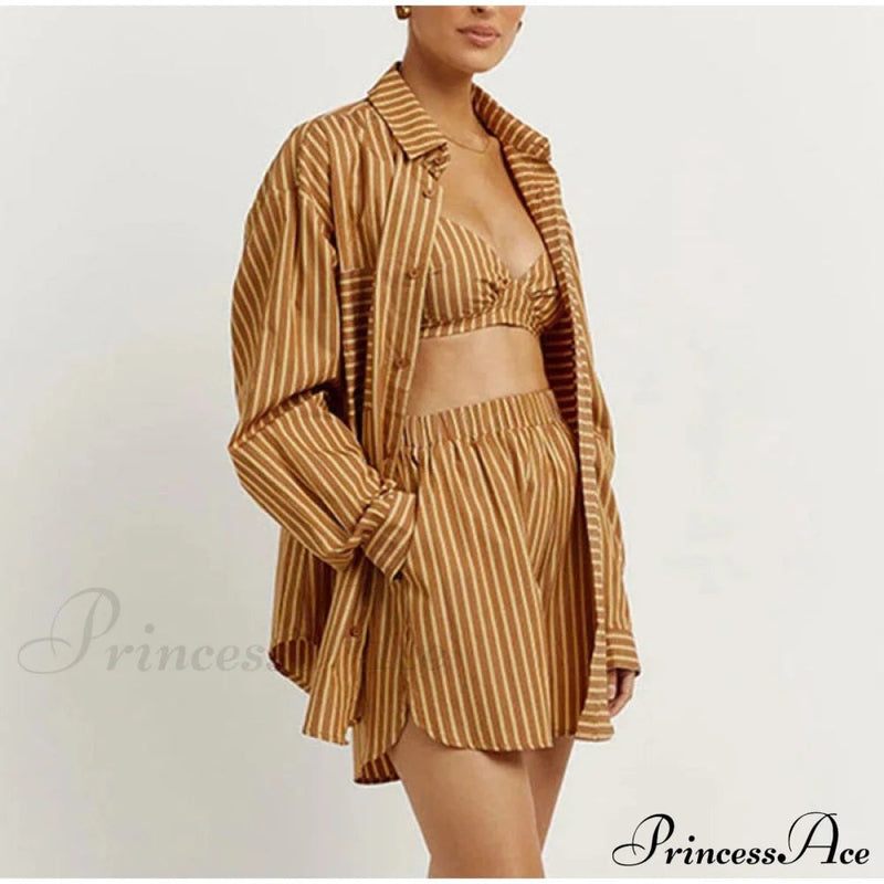 Blouse Outfits With Clothing Pieces Blouses Two Warm-season Mini Tracksuits Cotton Sets Shorts