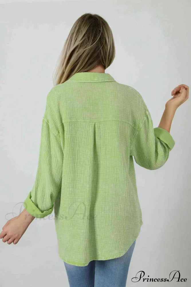 Blouse Textured With Buttons