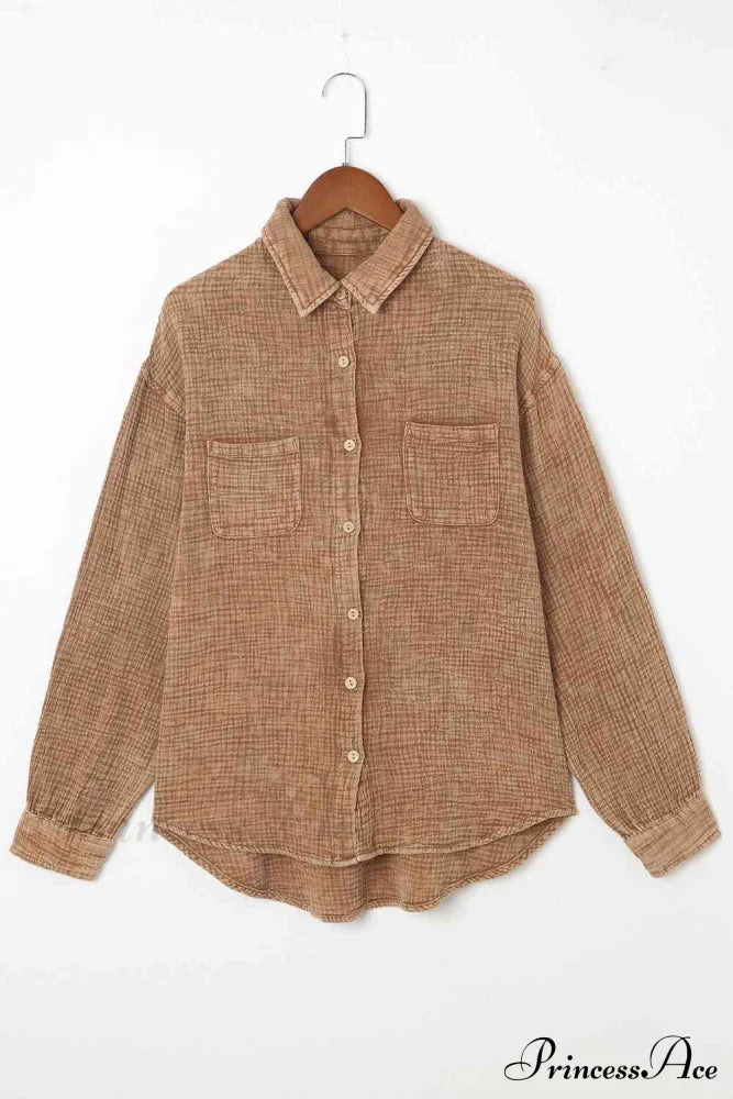 Blouse Textured With Buttons