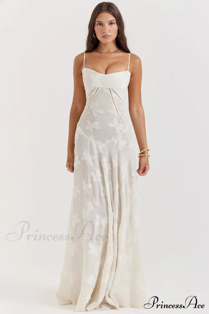 Blush of Elegance Charming Lace Maxi Dress