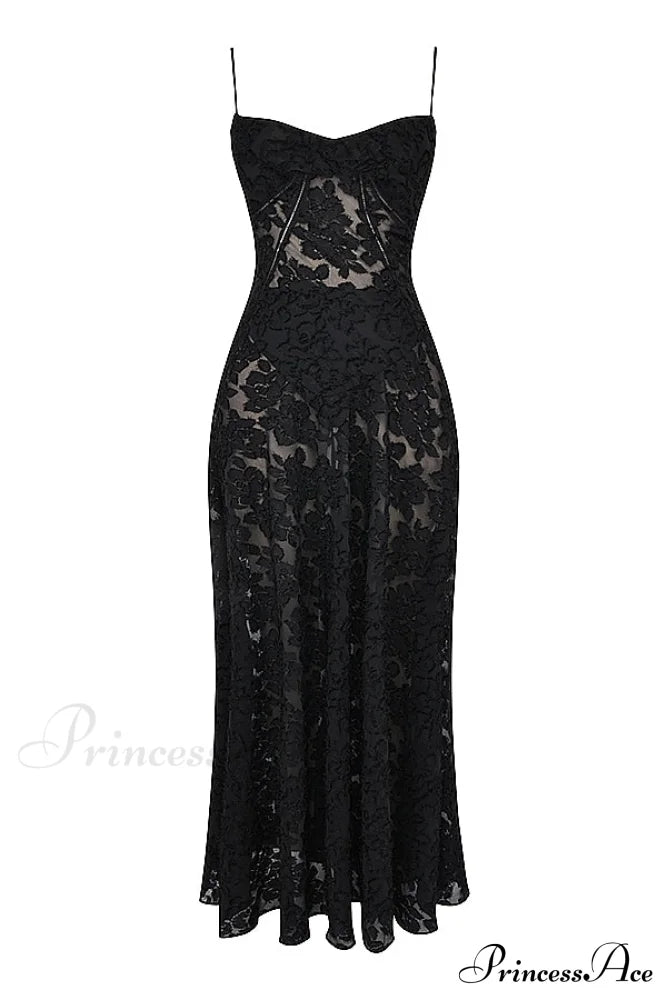 Blush of Elegance Charming Lace Maxi Dress