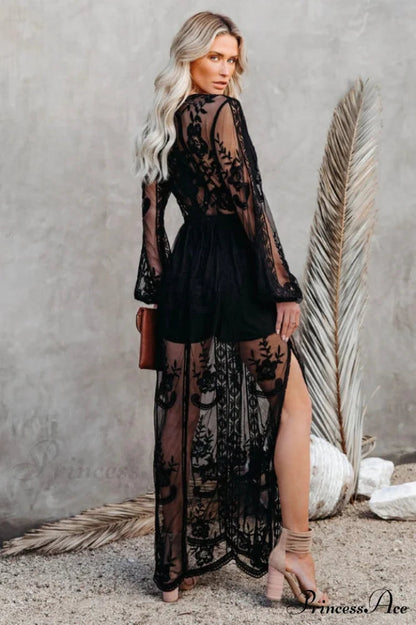 Lace Stylish Maxi Dress